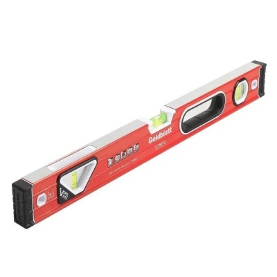 Aluminum Frame and Red 48in. Verti.Site Double View Box Beam Level