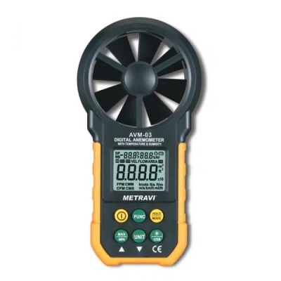 Metravi  AVM-03 Thermo Anemometer with CFM CMM and USB PC Interface